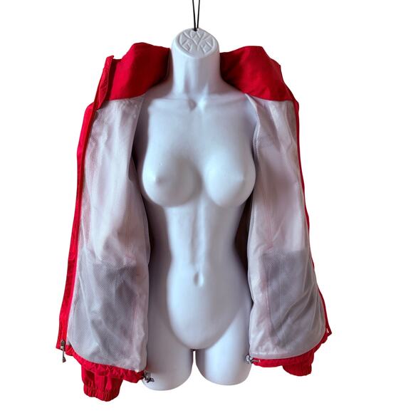 The North Face Pink Hyvent Jacket Hooded Waterproof Wind Protection Size M - Picture 4 of 11